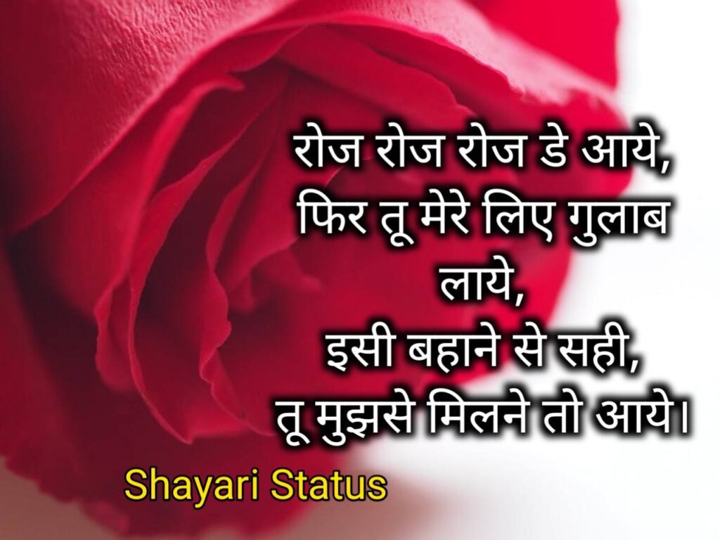 Best 30 Rose day hindi shayari 2021