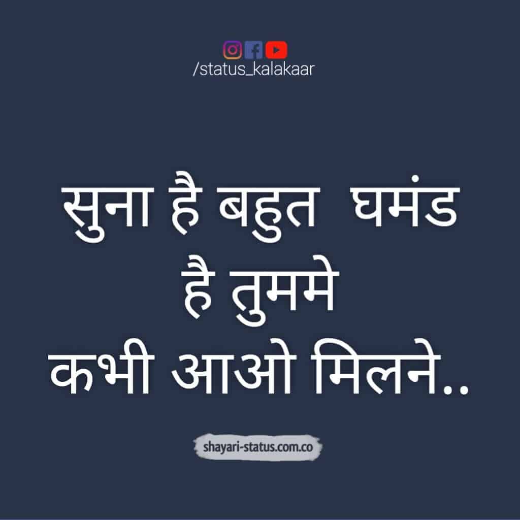 Royal Attitude Status In Hindi 
