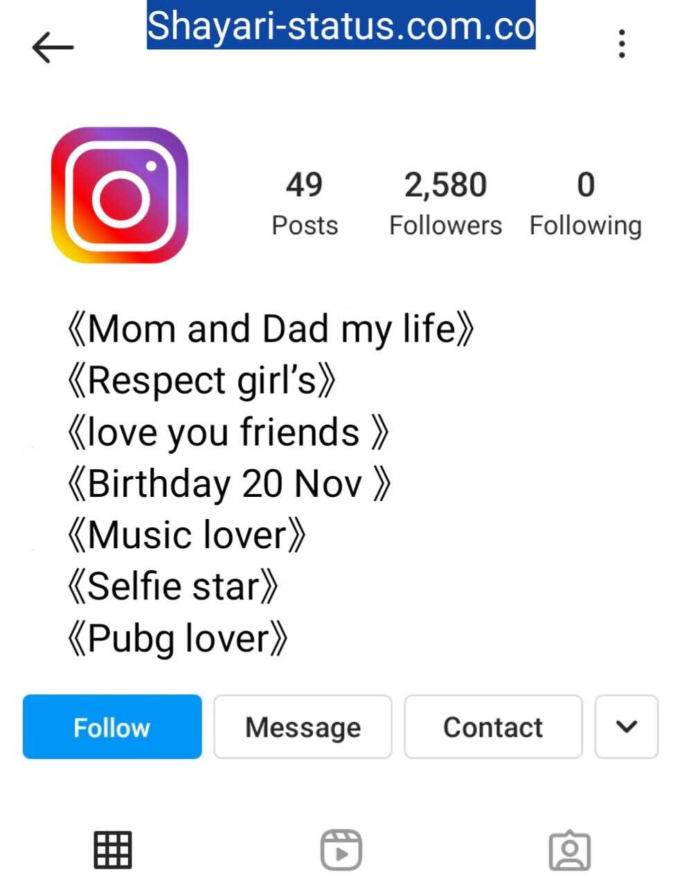 Stylish Instagram Bio For Boys