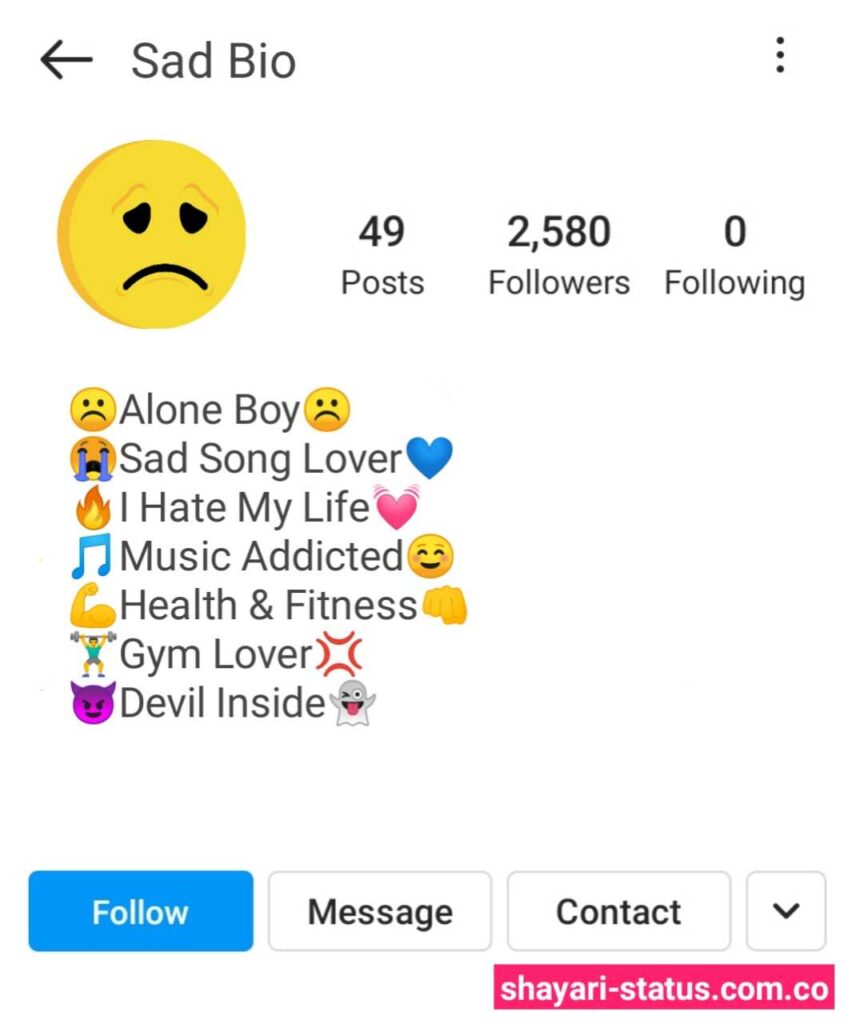Sad Instagram Bio