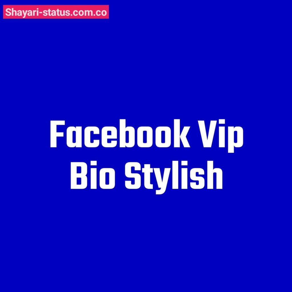 Facebook Vip Bio Stylish