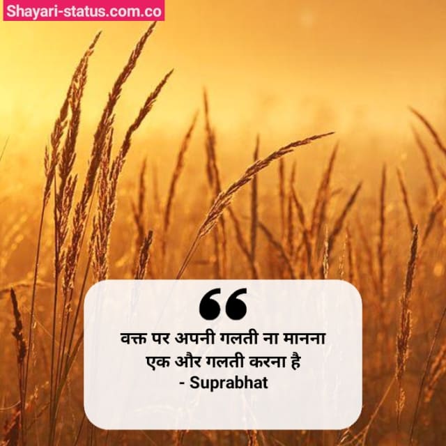 Suprabhat Quotes in Hindi For Whatsapp