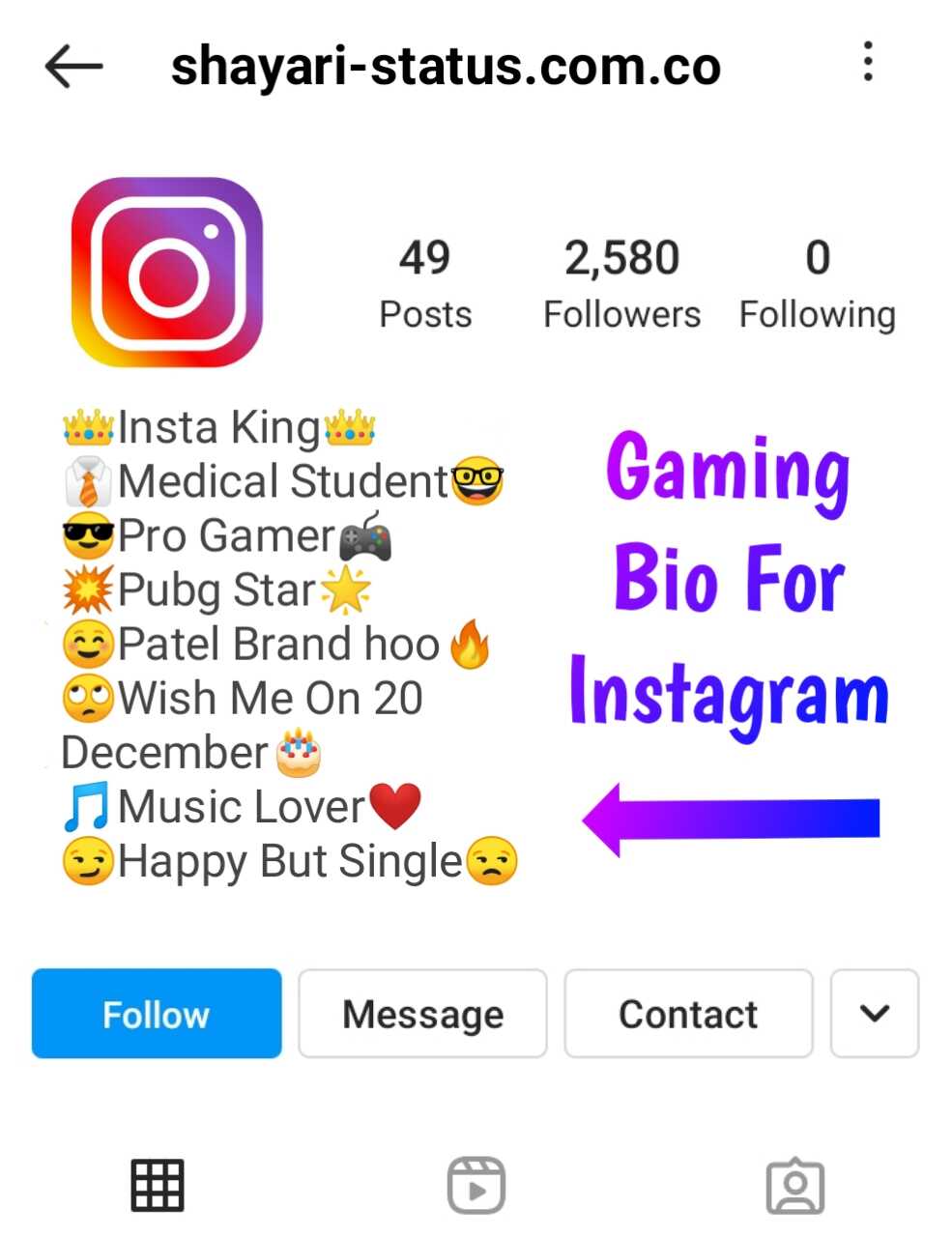 Gaming Bio For Instagram