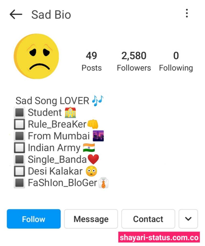 Sad Instagram Bio